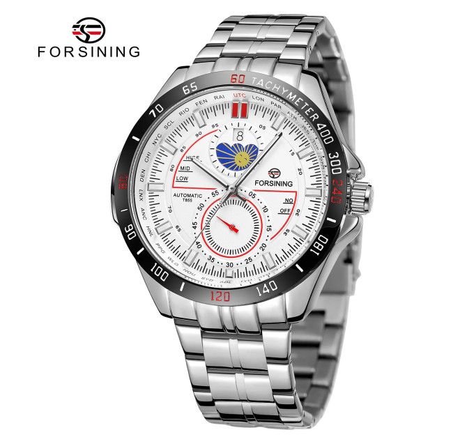 Forsining 8238 Silver-White Steel