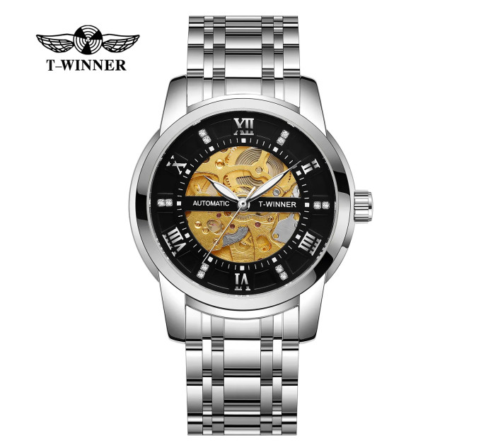 Forsining 8241 Silver-Black