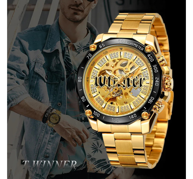 Forsining 8186 Gold-Black