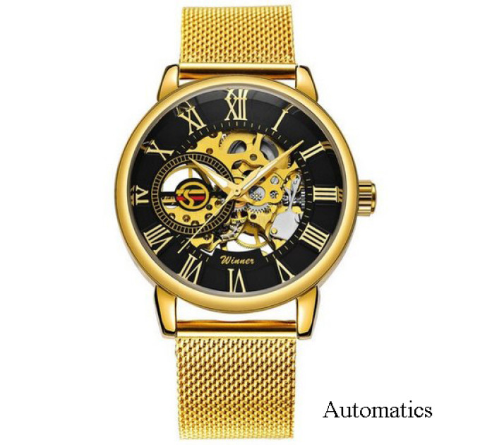 Forsining 8099A Gold-Black Mesh