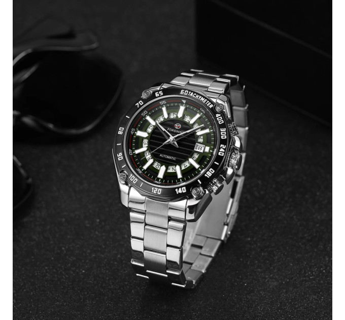Forsining 8279 Silver-Black