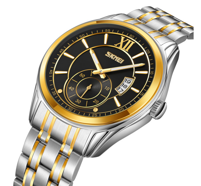 Skmei 9319TGDBK Silver-Gold-Black