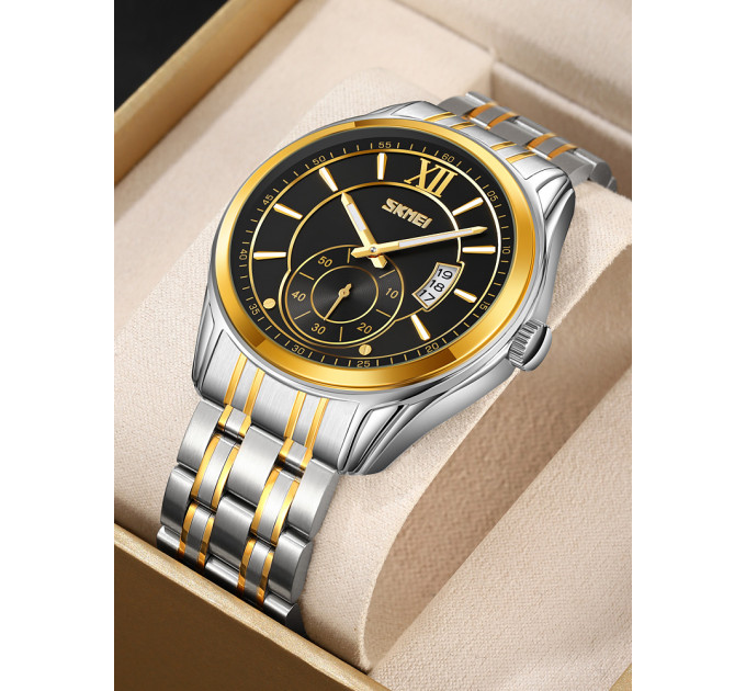Skmei 9319TGDBK Silver-Gold-Black