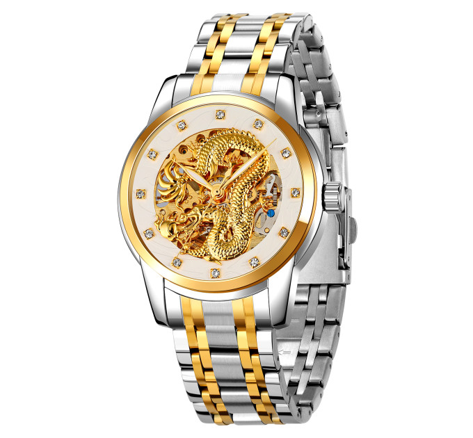 Skmei 9310TGDSI Silver-Gold-Silver