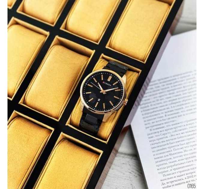 Curren 8366 Black-Gold