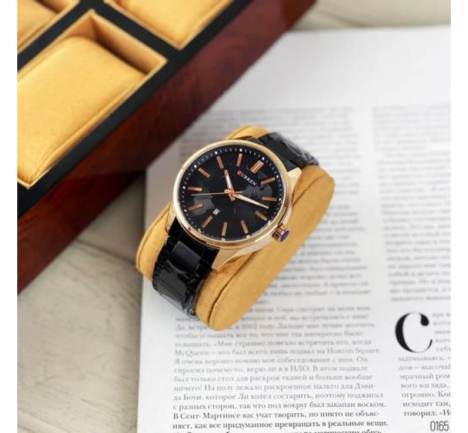 Curren 8366 Black-Gold