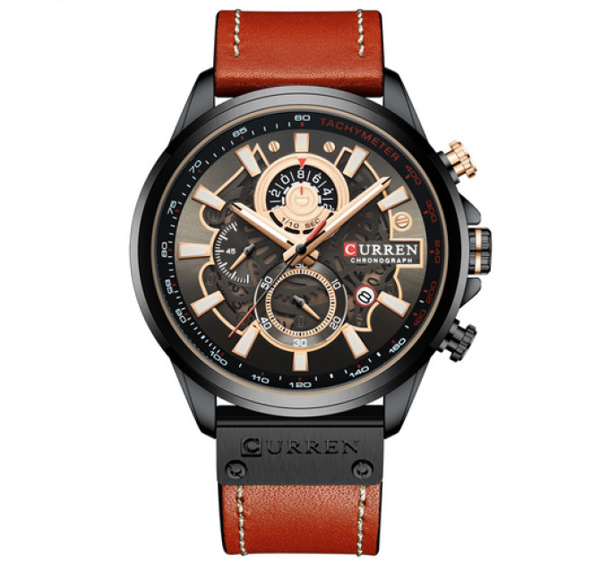 Curren 8380 Black-Brown