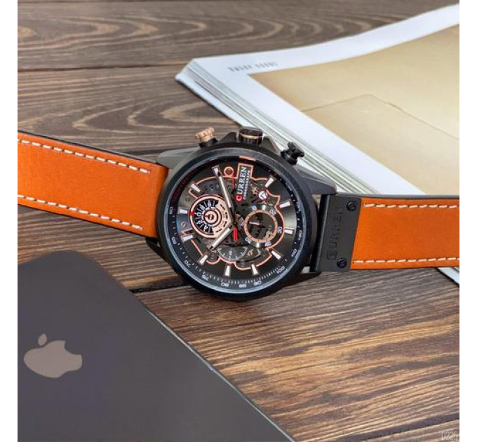 Curren 8380 Black-Brown