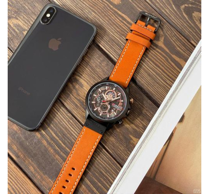 Curren 8380 Black-Brown