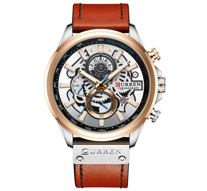 Curren 8380 Silver-Cuprum-Brown