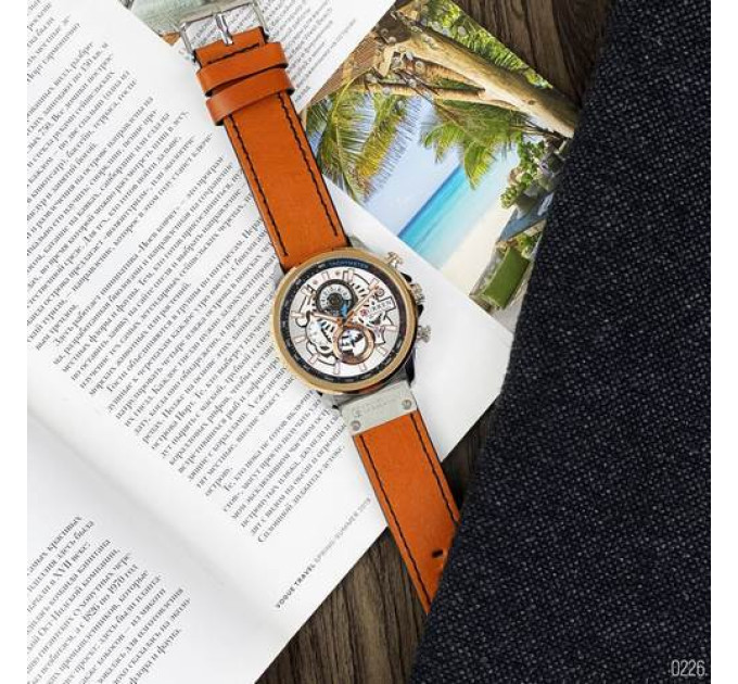 Curren 8380 Silver-Cuprum-Brown
