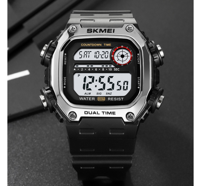 Skmei 2126SIBK Silver-Black