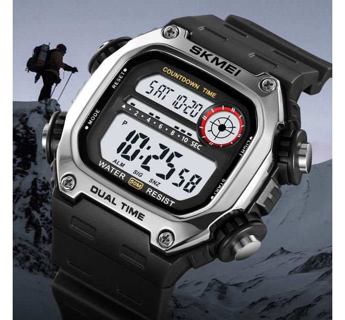 Skmei 2126SIBK Silver-Black