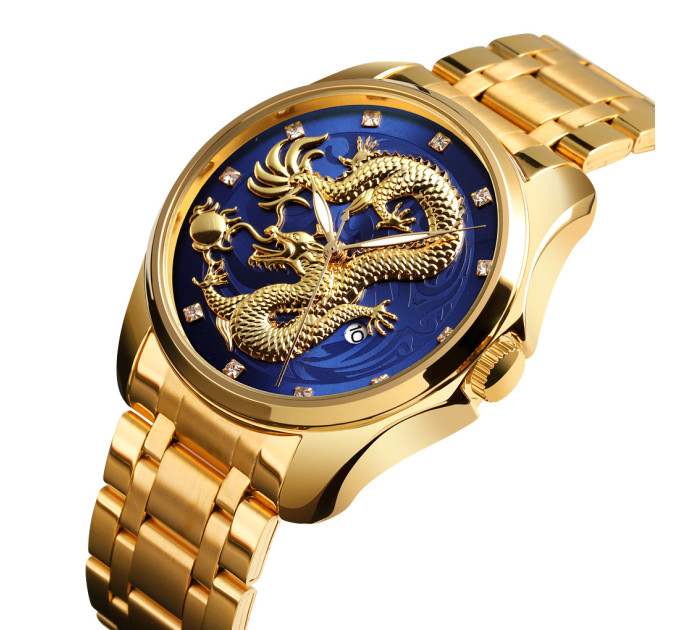 Skmei 9193GDBU Gold-Blue