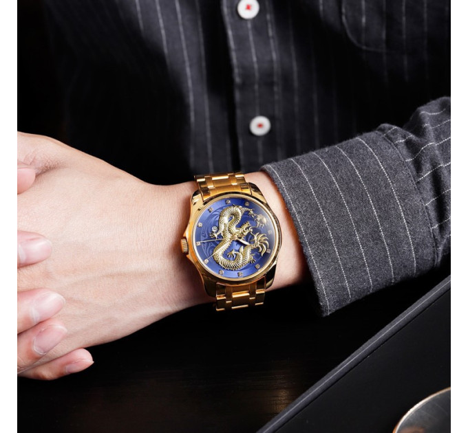 Skmei 9193GDBU Gold-Blue