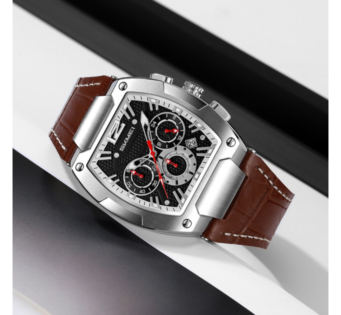Skmei 9357SIBN Silver-Brown