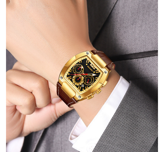 Skmei 9357GDBN Gold-Brown