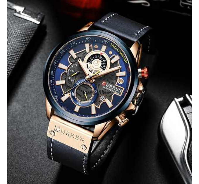 Curren 8380 Blue-Cuprum