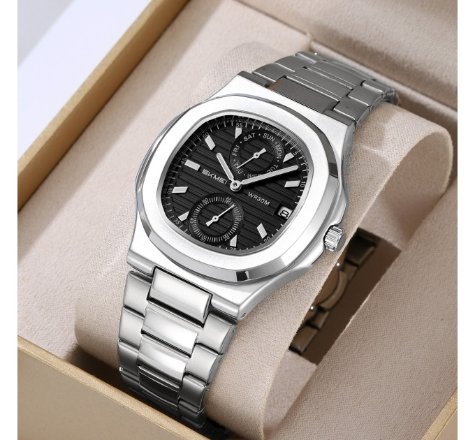 Skmei 2423SIBK Silver-Black