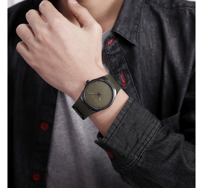 Skmei 1601SAG Army Green STOPPED