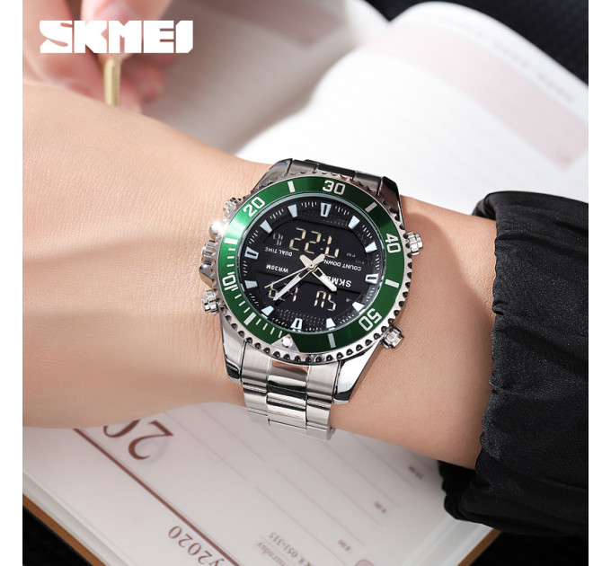 Skmei 1850SIGN Silver-Green SALE
