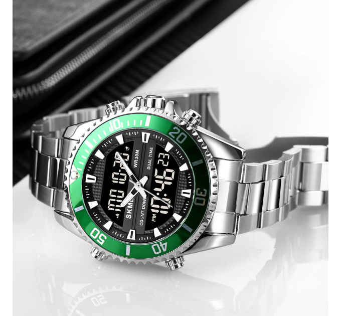 Skmei 1850SIGN Silver-Green SALE