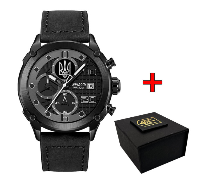 Awarder 016 Тризуб срібло All Black