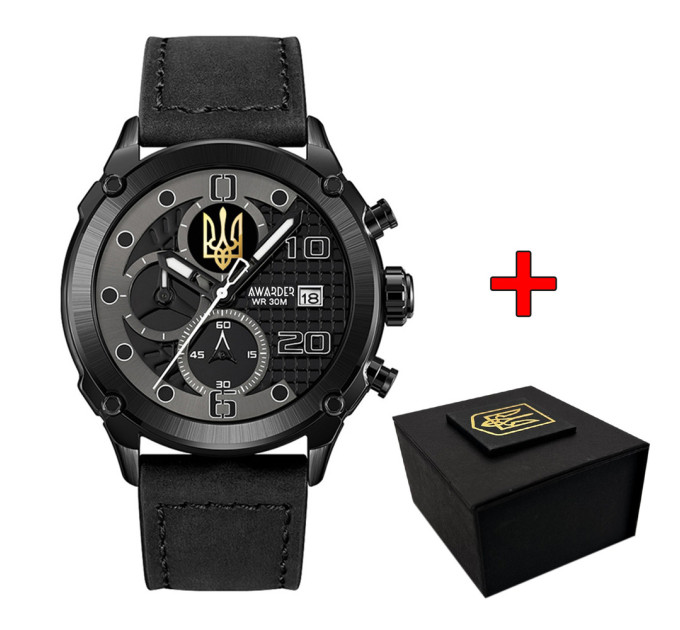Awarder 016 Тризуб золото All Black