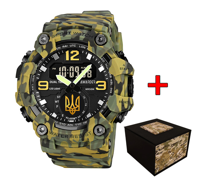 Awarder 003 Тризуб золото Army Green