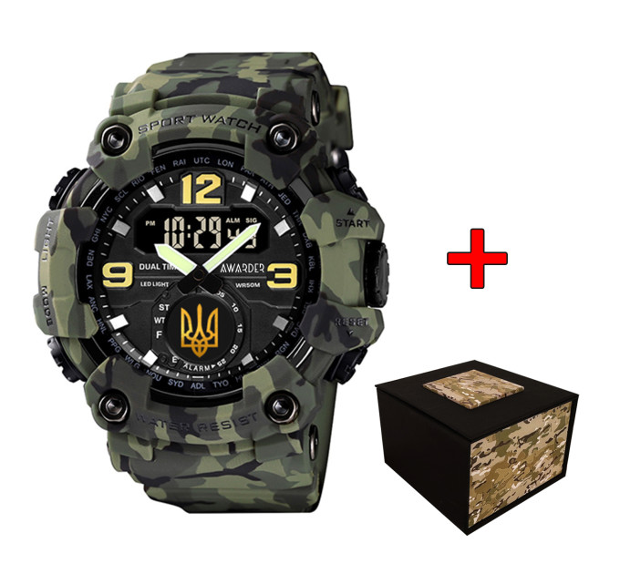 Awarder 004 Тризуб золото Camo Green