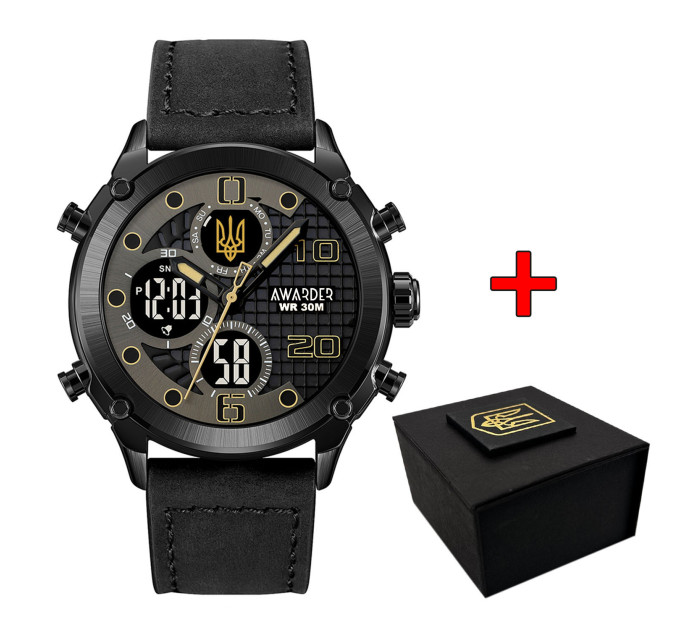 Awarder 017 Тризуб золото All Black