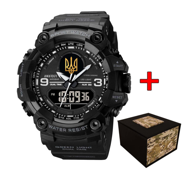 Awarder 001 Тризуб золото All Black