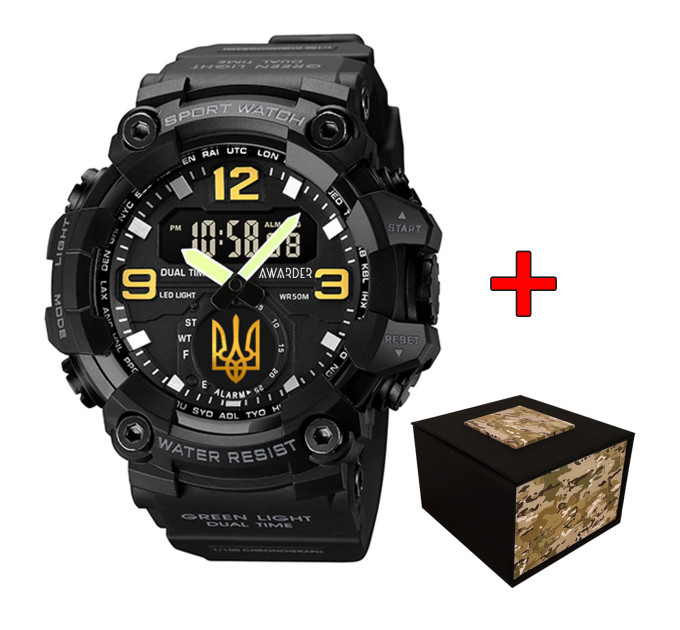 Awarder 003 Тризуб золото Black