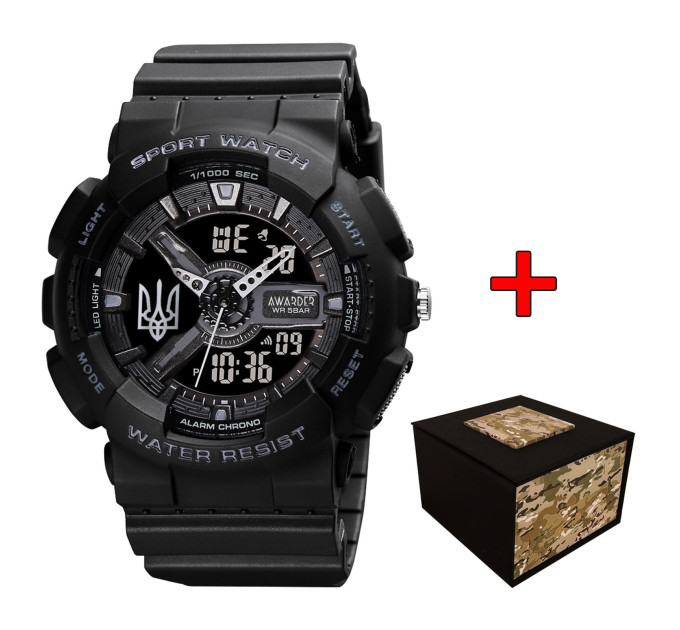 Awarder 005 Тризуб срібло  Black