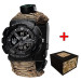Awarder 005 Тризуб срібло  Black + Паракордовий ремінець Desert Camo