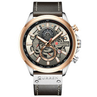 Curren 8380 Cuprum-Silver-Brown