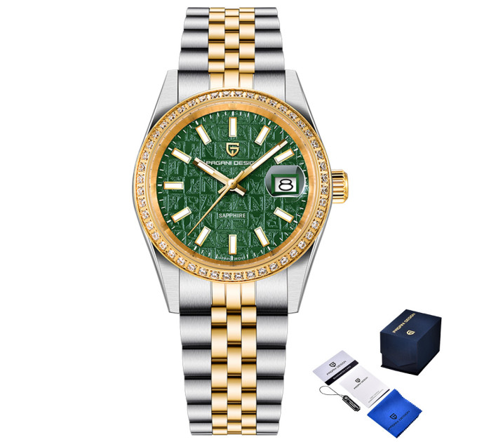 Pagani Design PD-1794M Silver-Gold-Green