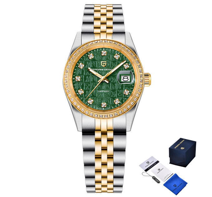 Pagani Design PD-1794L Silver-Gold-Green