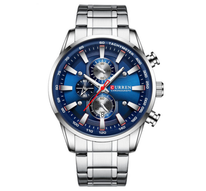 Curren 8351 Silver-Blue