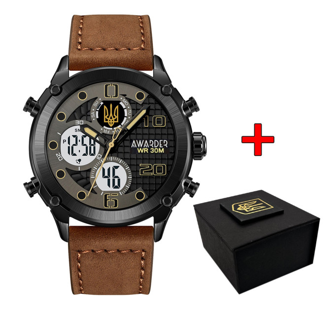 Awarder 017BKBR Тризуб золото Black-Brown
