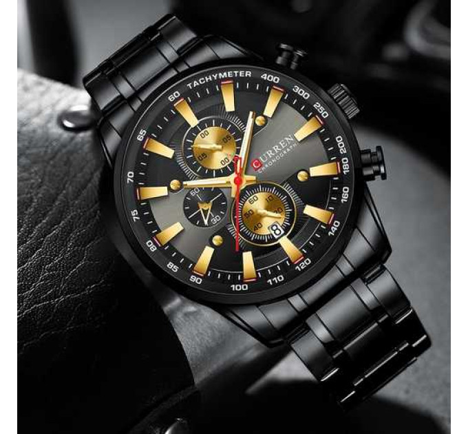 Curren 8351 Black-Gold