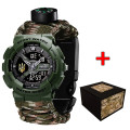 Awarder 005P Тризуб золото Army Green Паракордовий ремінець Camo Green + Коробка.