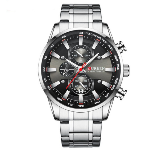 Curren 8351 Silver-Black