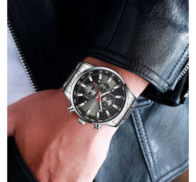 Curren 8351 Silver-Black
