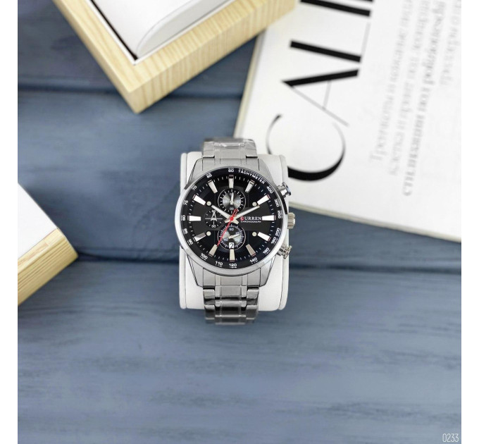 Curren 8351 Silver-Black