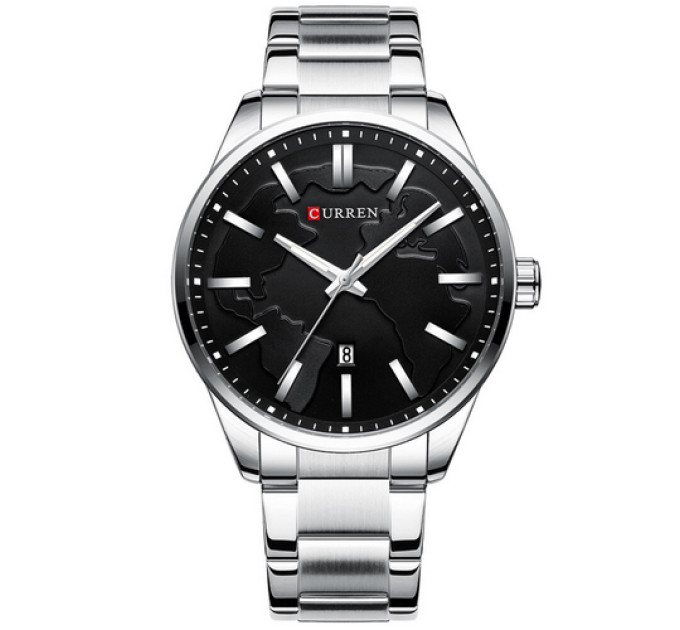 Curren 8366 Silver-Black