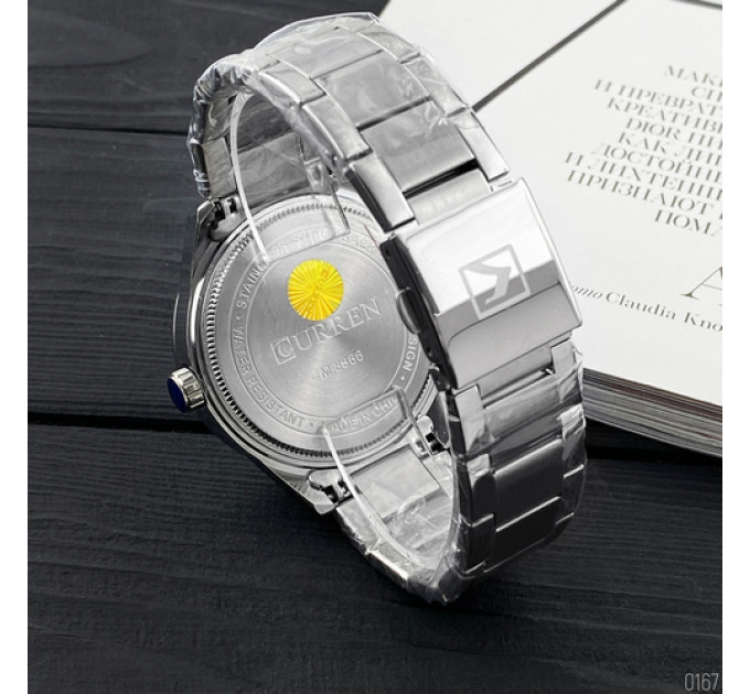 Curren 8366 Silver-Black