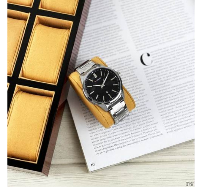 Curren 8366 Silver-Black