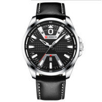 Curren 8379 Silver-Black