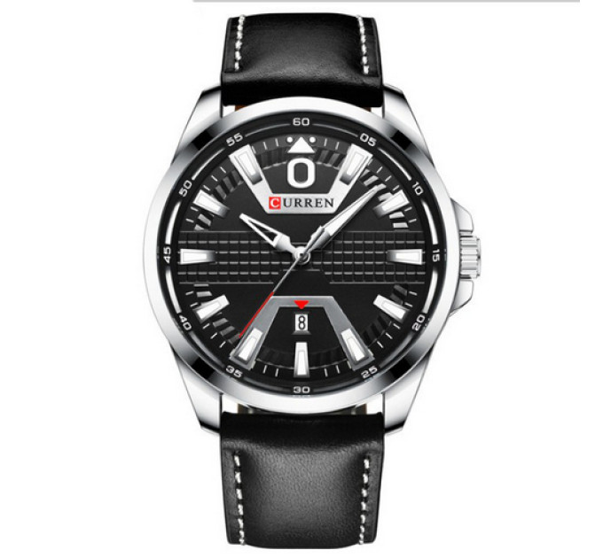 Curren 8379 Silver-Black